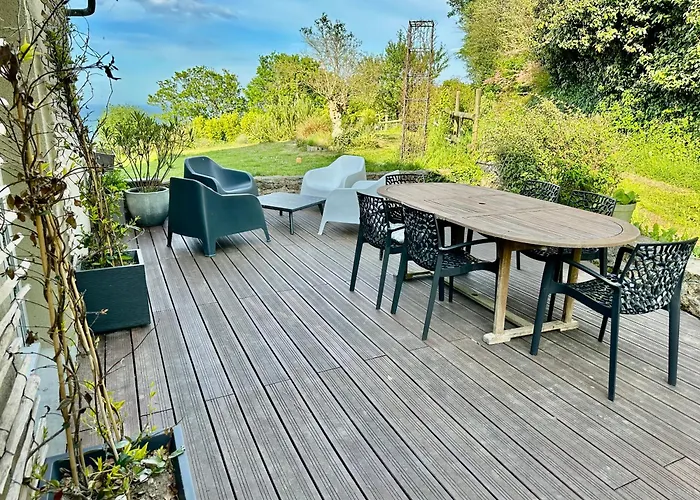 Grande Avec Vue Mer, Et Ferme Aux Animaux וילה